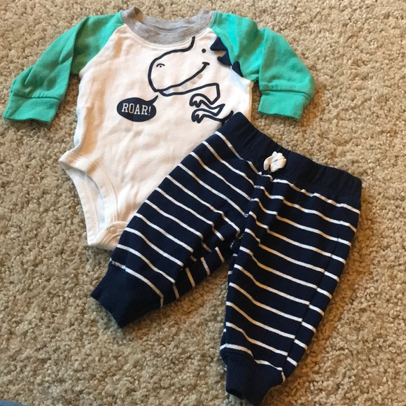 carters dinosaur onesie